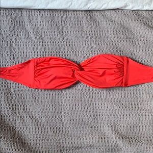 Red Knotted Bikini Top
